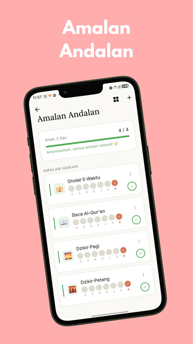 Amalan Andalan habit tracker